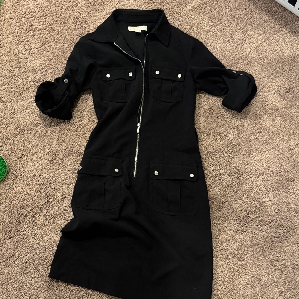 Michael Kors utility black dress XS
